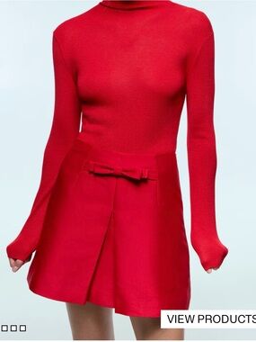 H&M Bow Front Mini Skirt